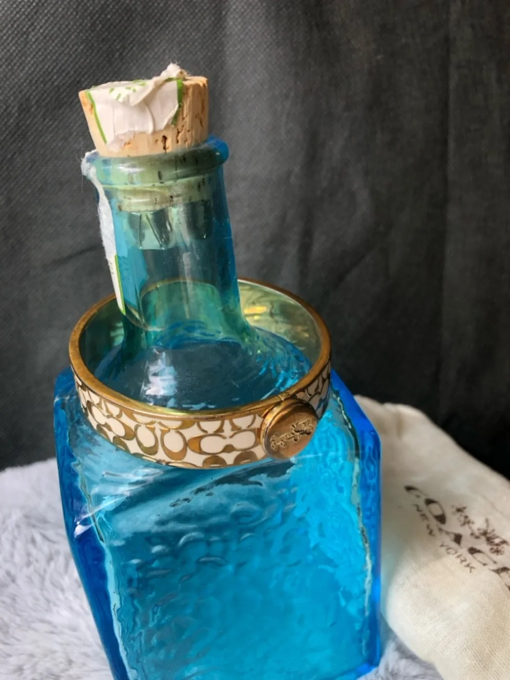 Coach C Signature Gold-Tone Enamel Bangle Pair in Black and Cream - Picture 5 of 12